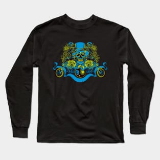 Skull biker gang Long Sleeve T-Shirt